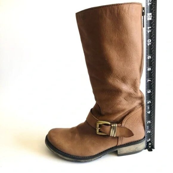 Steve Madden Fyzzle Cognac Moto Boots, size 7.5M π₯Ύ - Picture 14 of 15